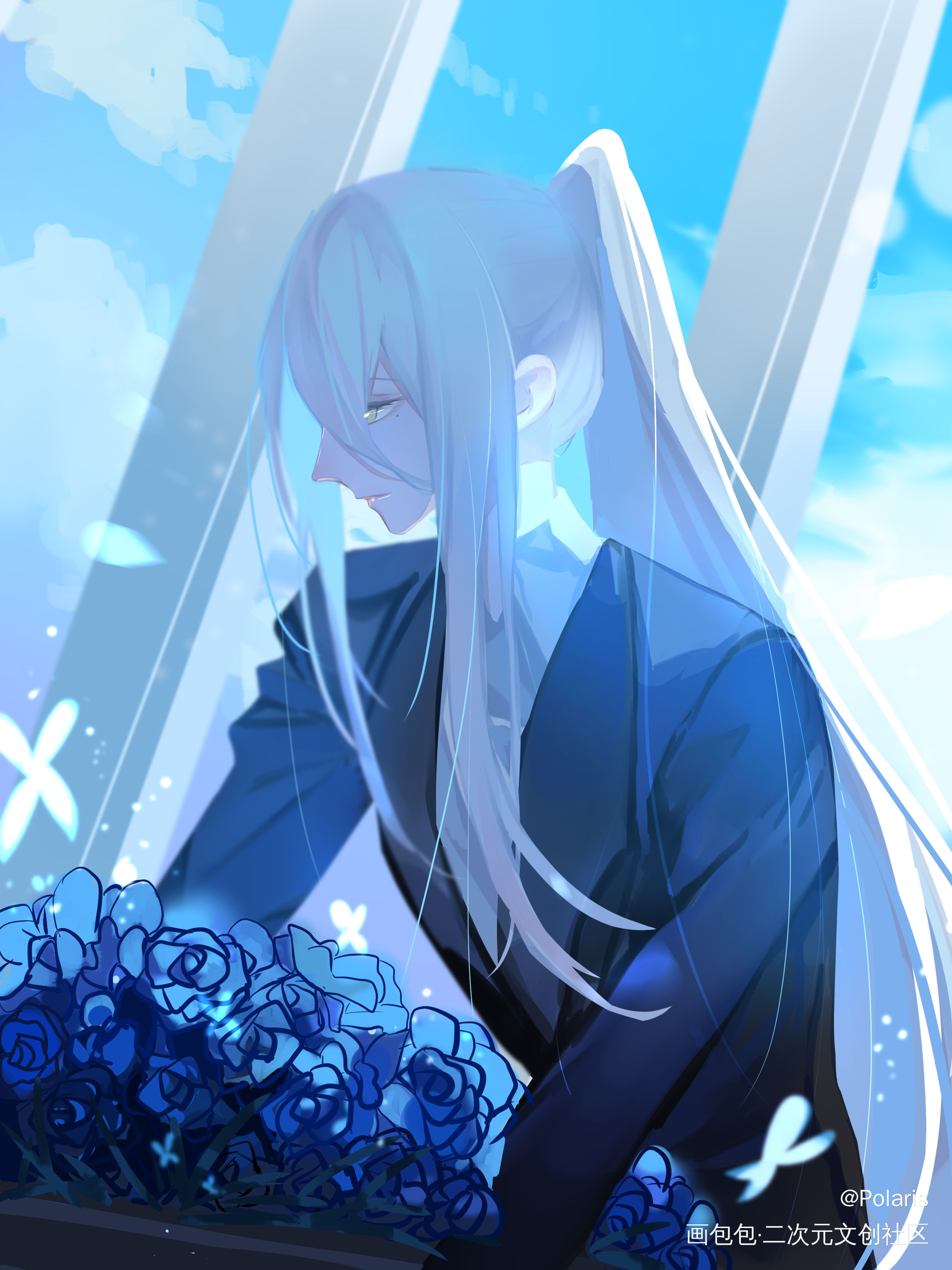 自家oc_佩伦·伊卡洛斯日系我要上首推插画绘画原创oc绘画作品