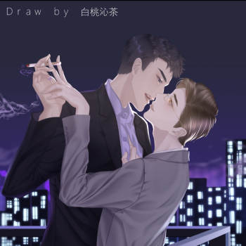 原顾_针锋对决188男团顾青裴原炀平涂日系我要上首推插画同人绘画作品
