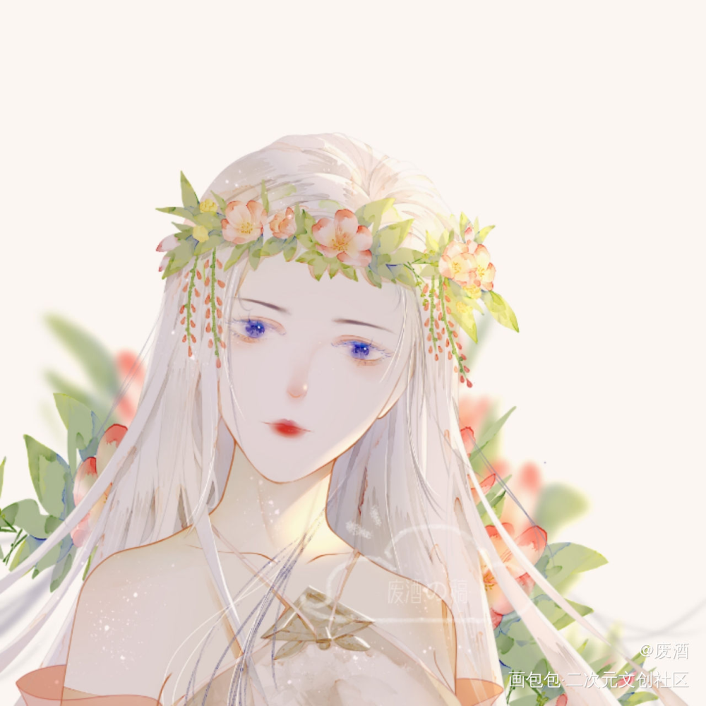 Pljj_一梦江湖平涂日系头像同人绘画作品