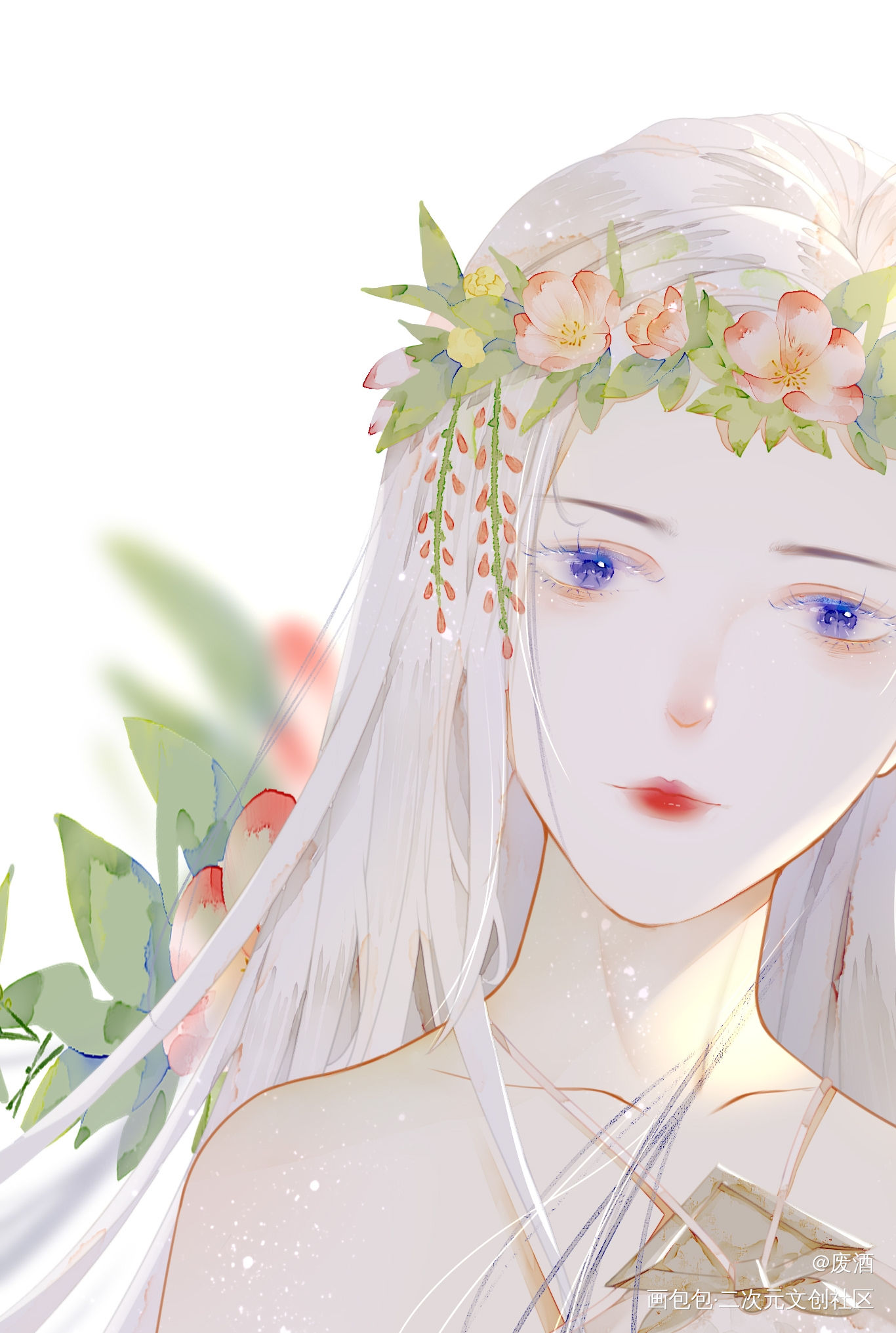 Pljj_一梦江湖平涂日系头像同人绘画作品