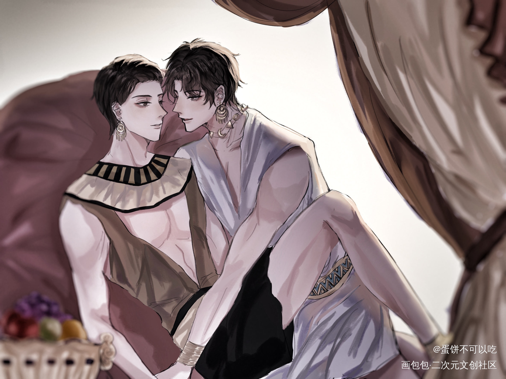 埃及服装的妹叔_谁把谁当真188男团黎朔赵锦辛同人绘画作品