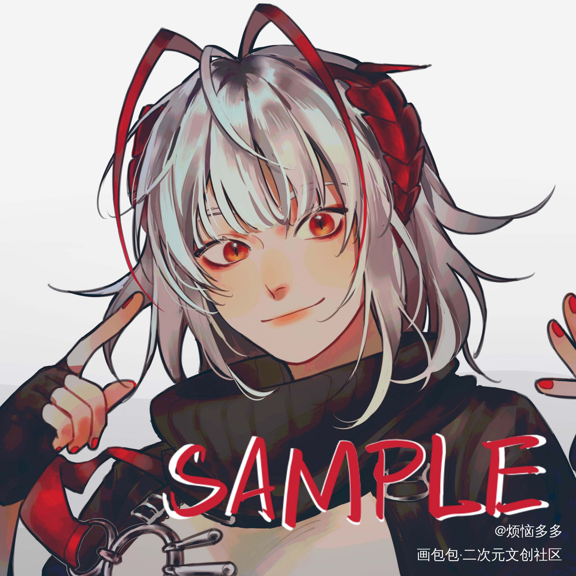 是委托_明日方舟W绘画作品
