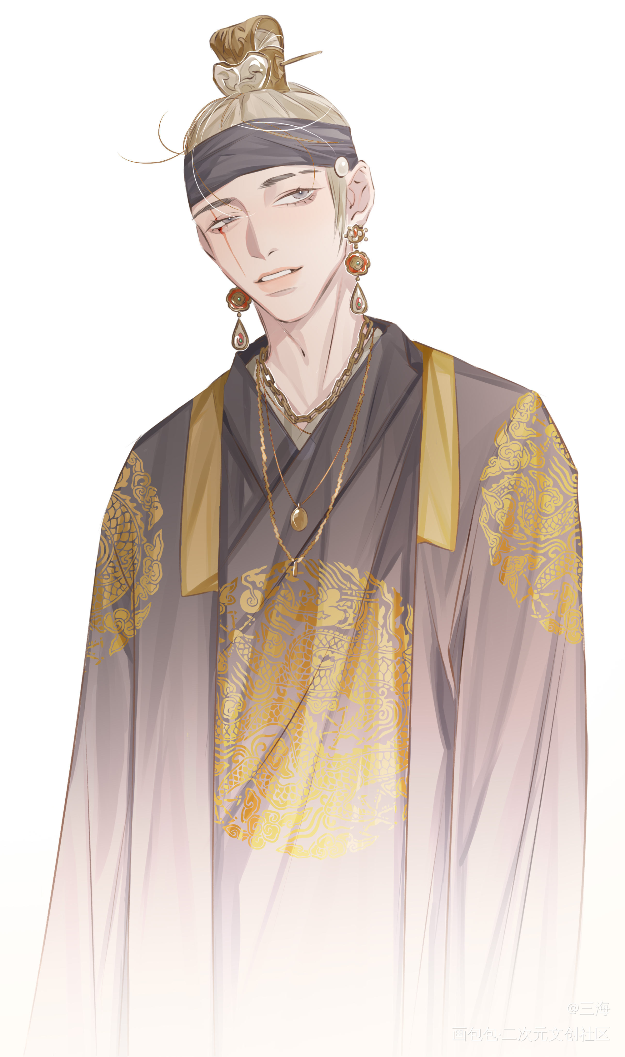 大吹打_闵玧其BTS绘画作品