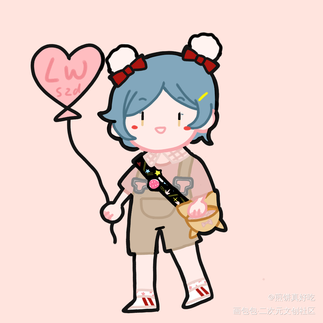 夏日限定的黎大哥和小灰鸽！！！_谁把谁当真附加遗产188男团黎朔温小辉Q版同人绘画作品