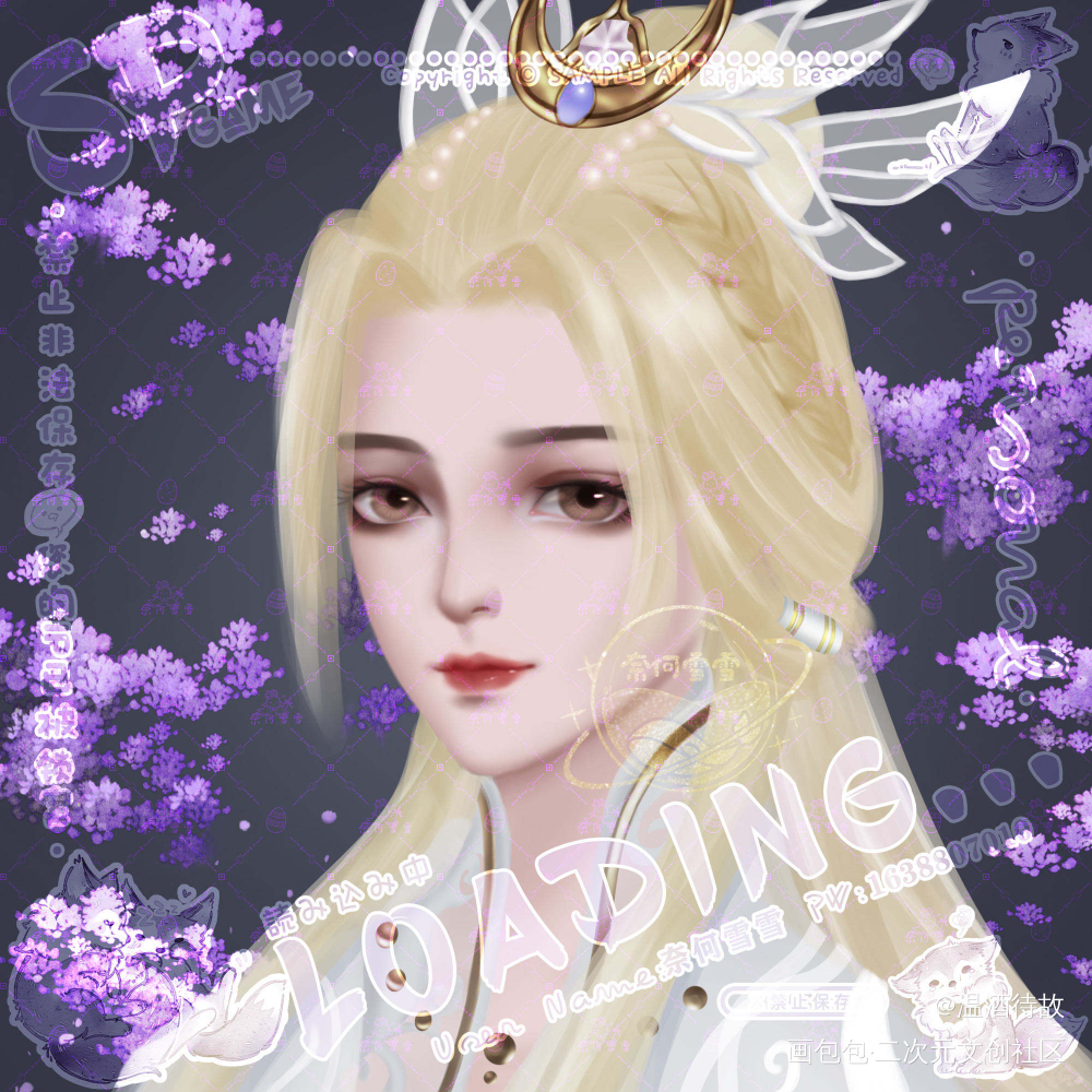 客单_剑网3厚涂绘画作品