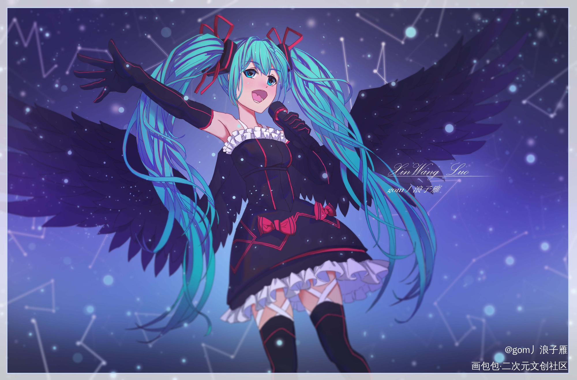 初音重发_初音未来绘画作品