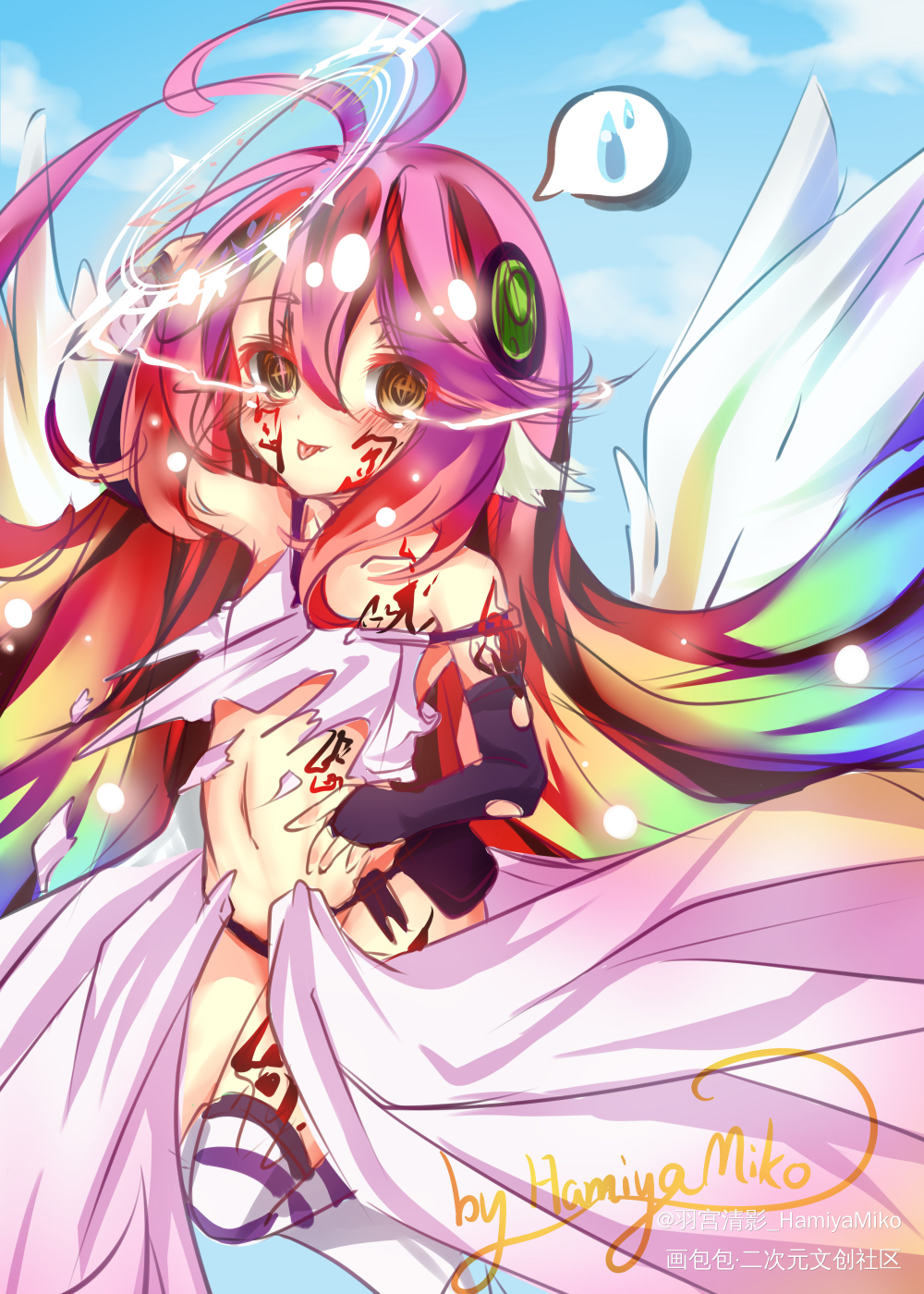 rkgk_游戏人生吉普莉尔日系同人绘画作品