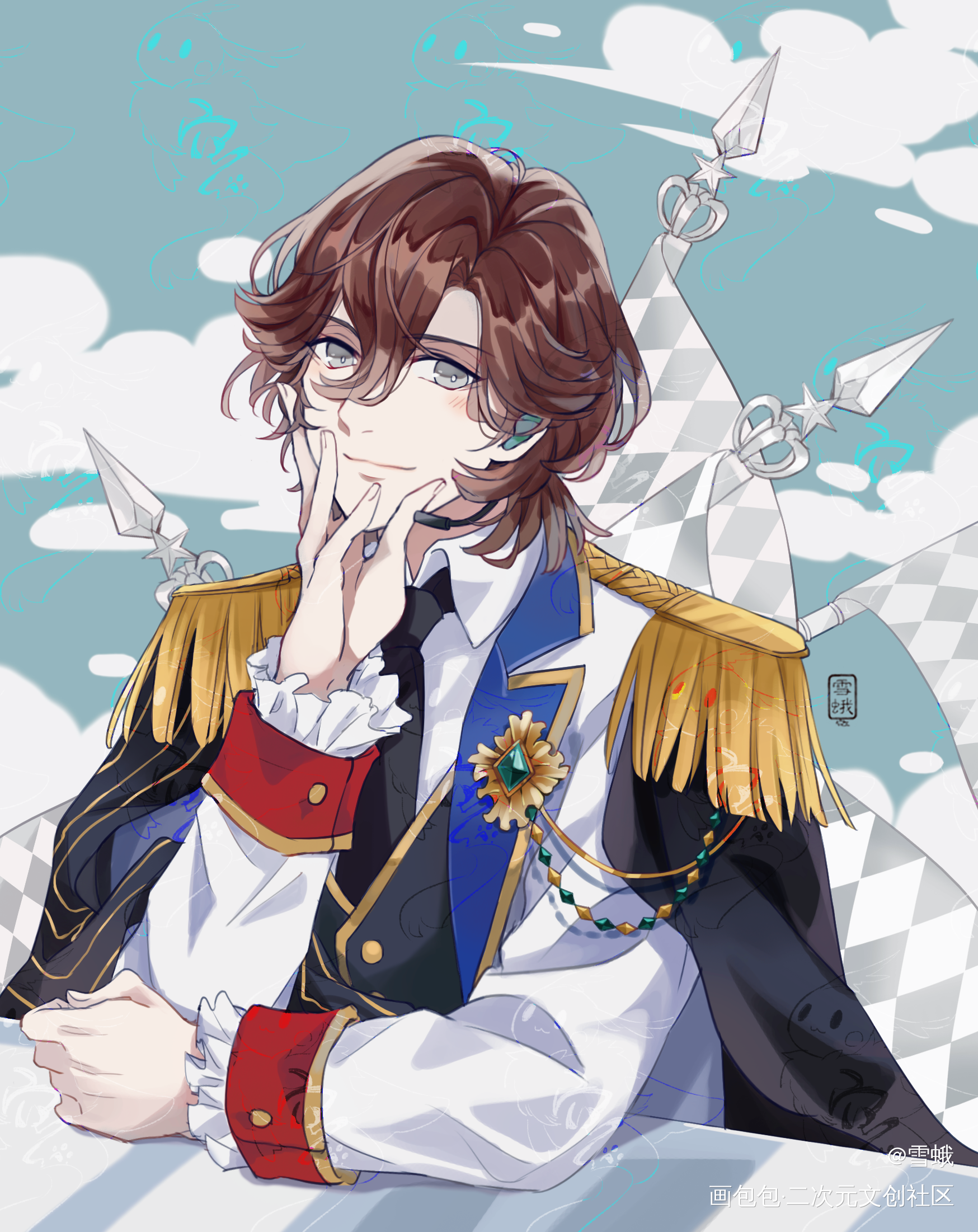 囤02_歌之王子殿下寿岭二日系绘画作品