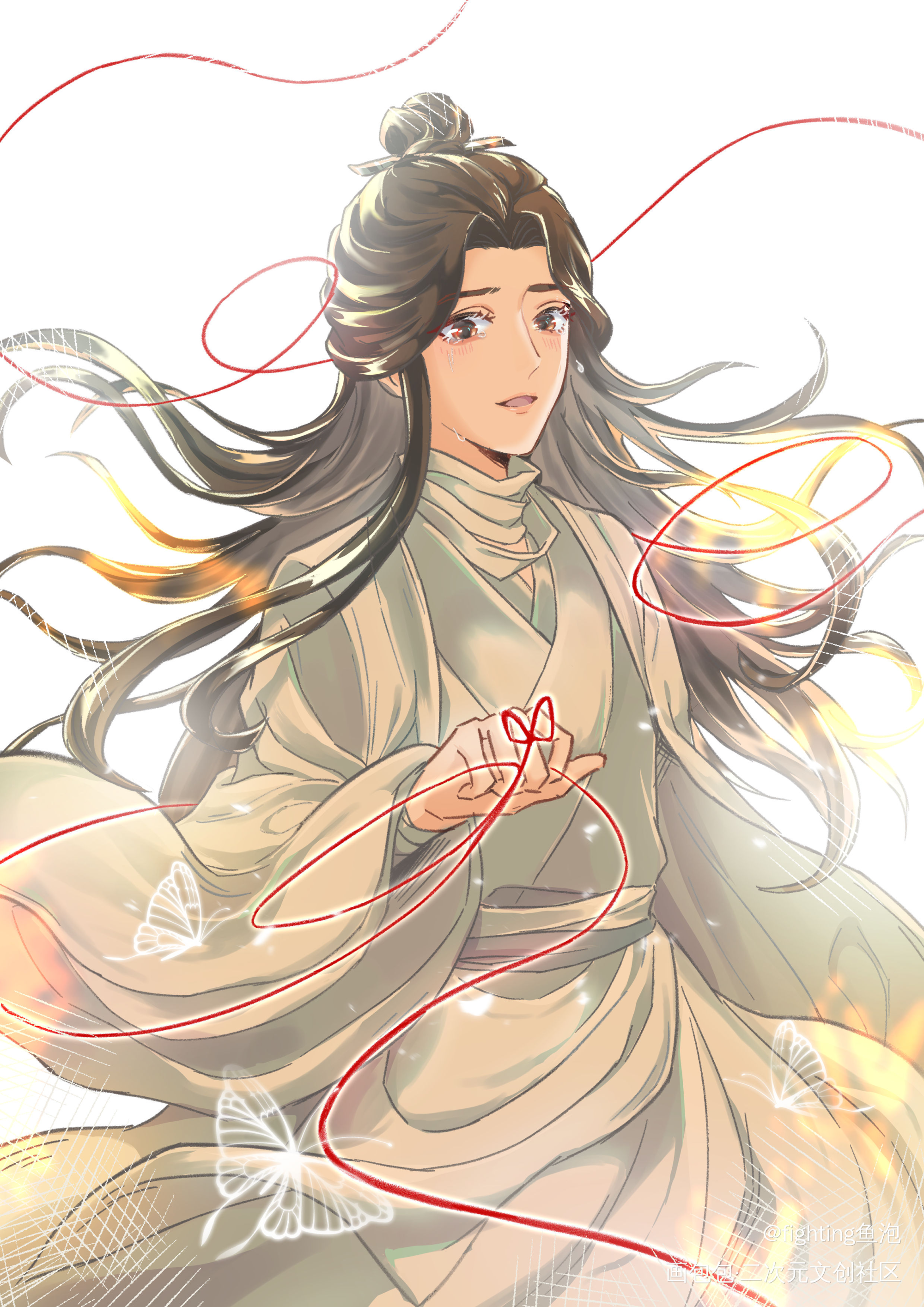 谢怜殿下，生辰快乐_天官赐福谢怜求配文插画同人绘画作品