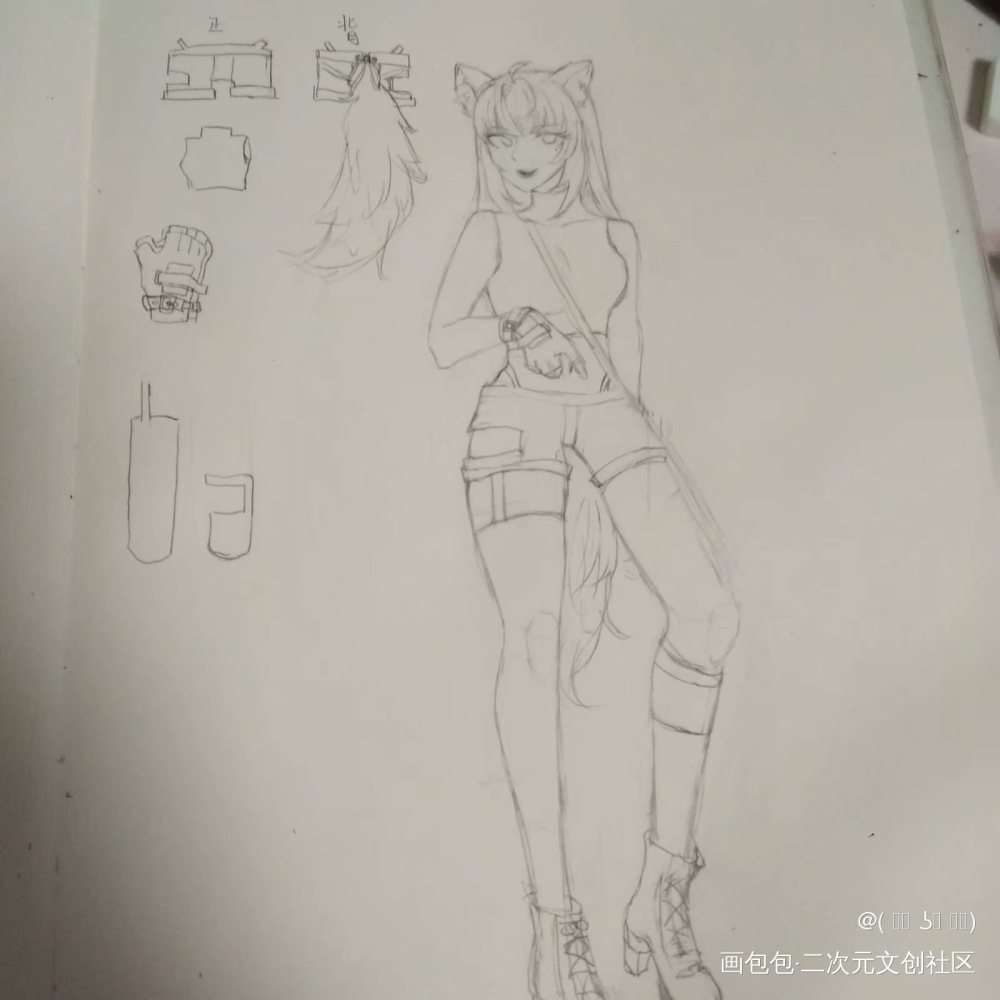 (ﾉ)`ω´(ヾ) ​​​ _明日方舟原创绘画作品
