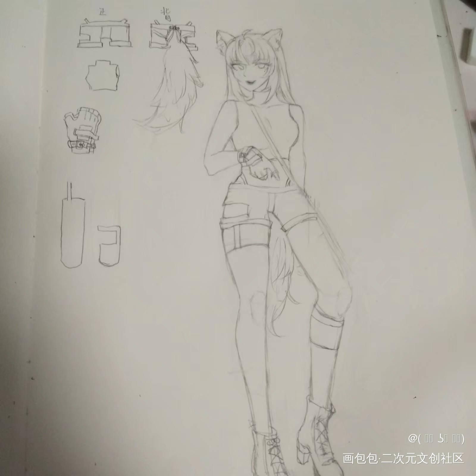 (ﾉ)`ω´(ヾ) ​​​ _明日方舟原创绘画作品
