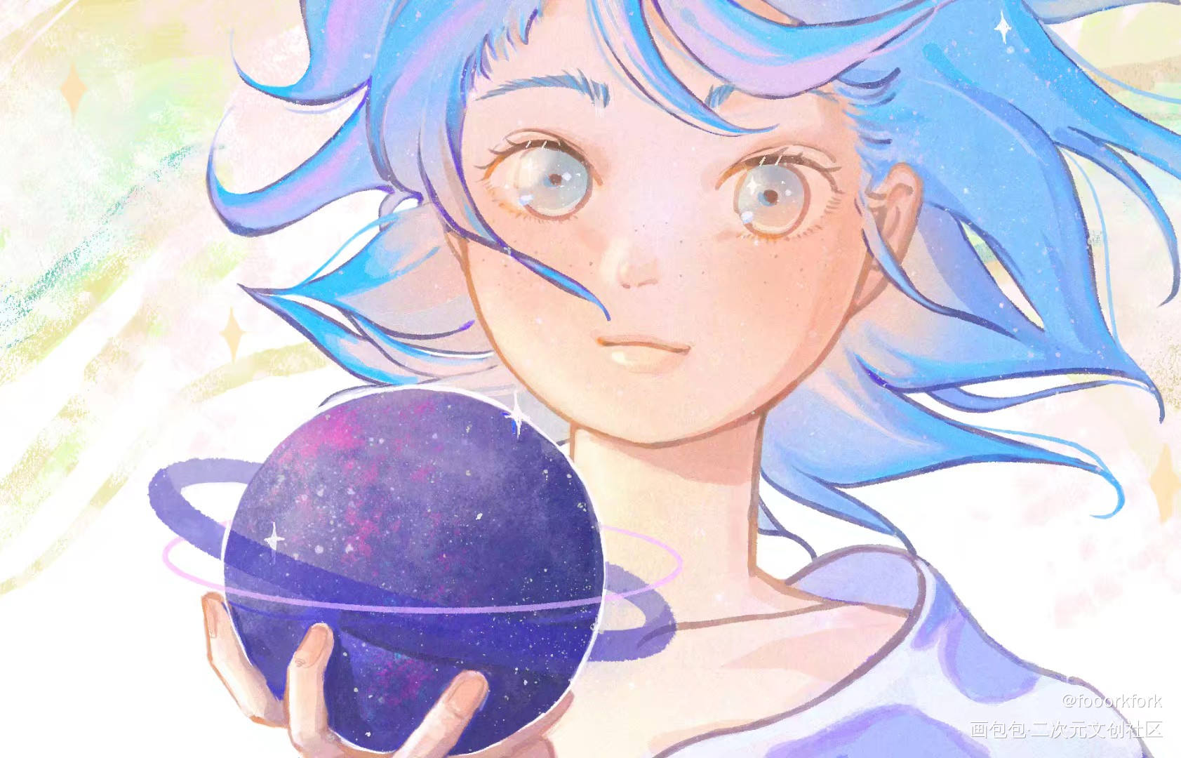 星象_平涂日系我要上首推插画原创原创oc绘画作品