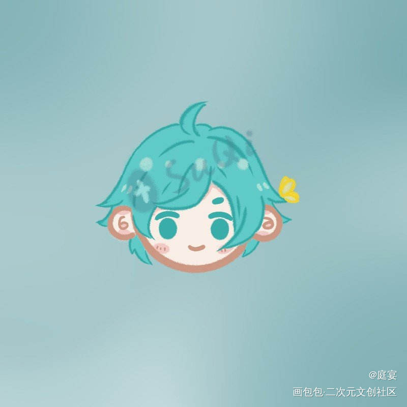 QQ人庄周子_王者荣耀庄周Q版同人周边设计绘画作品