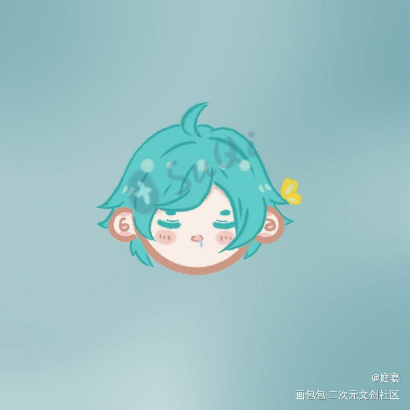 QQ人庄周子_王者荣耀庄周Q版同人周边设计绘画作品
