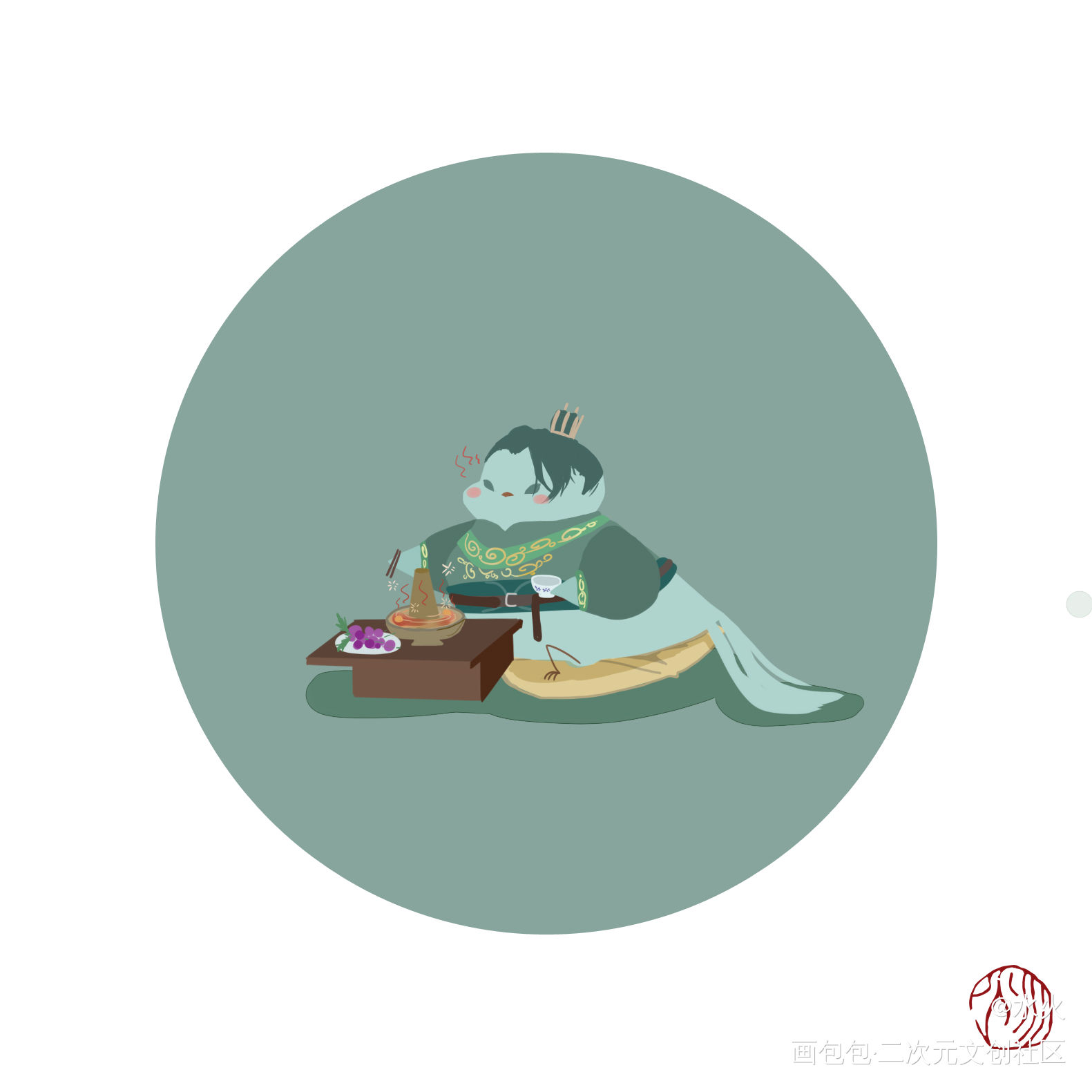 庆余年 鸟拟_庆余年五竹李承泽范闲Q版头像同人绘画作品