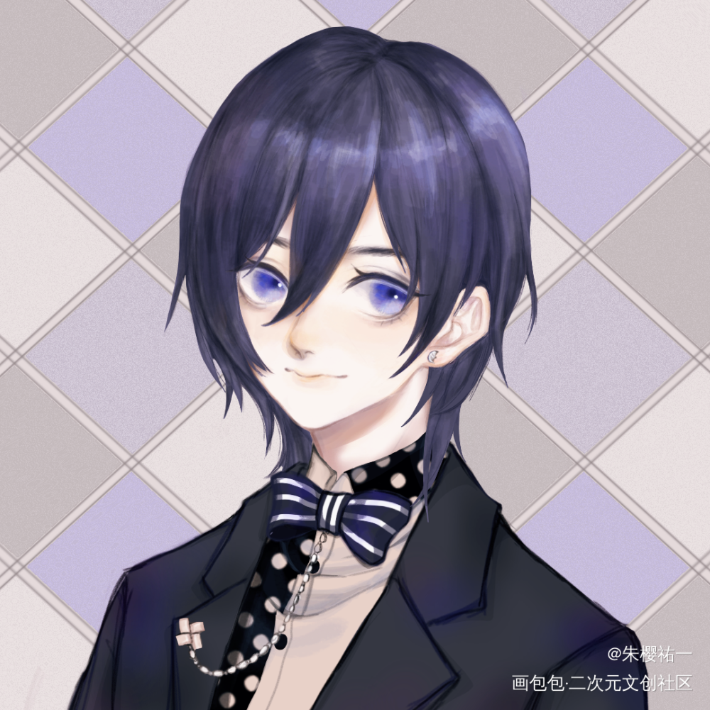 ④黑西唯月nie～_二创绘画作品