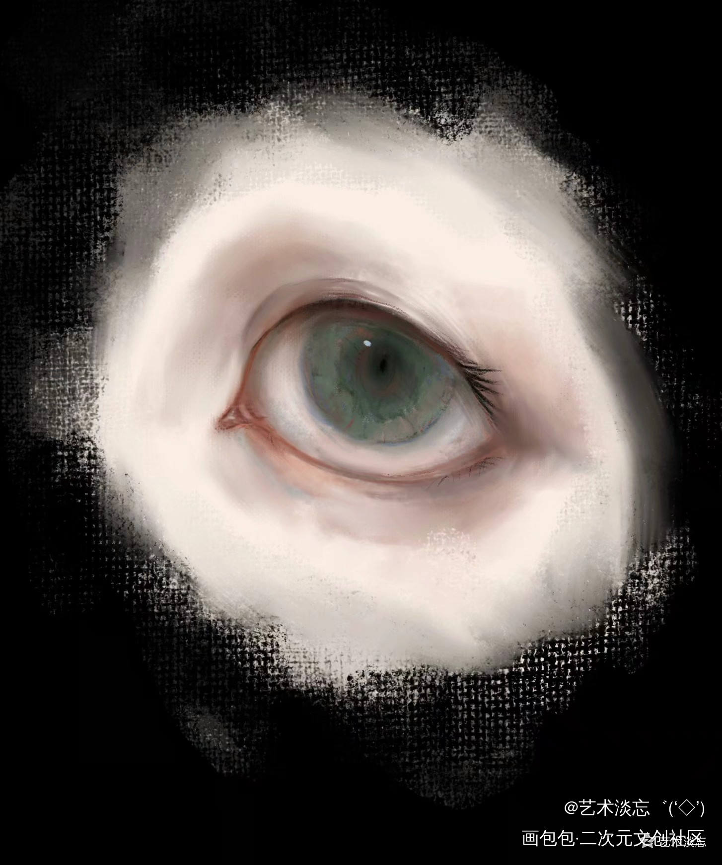 OC眼睛_厚涂头像原创原创ococ绘画作品