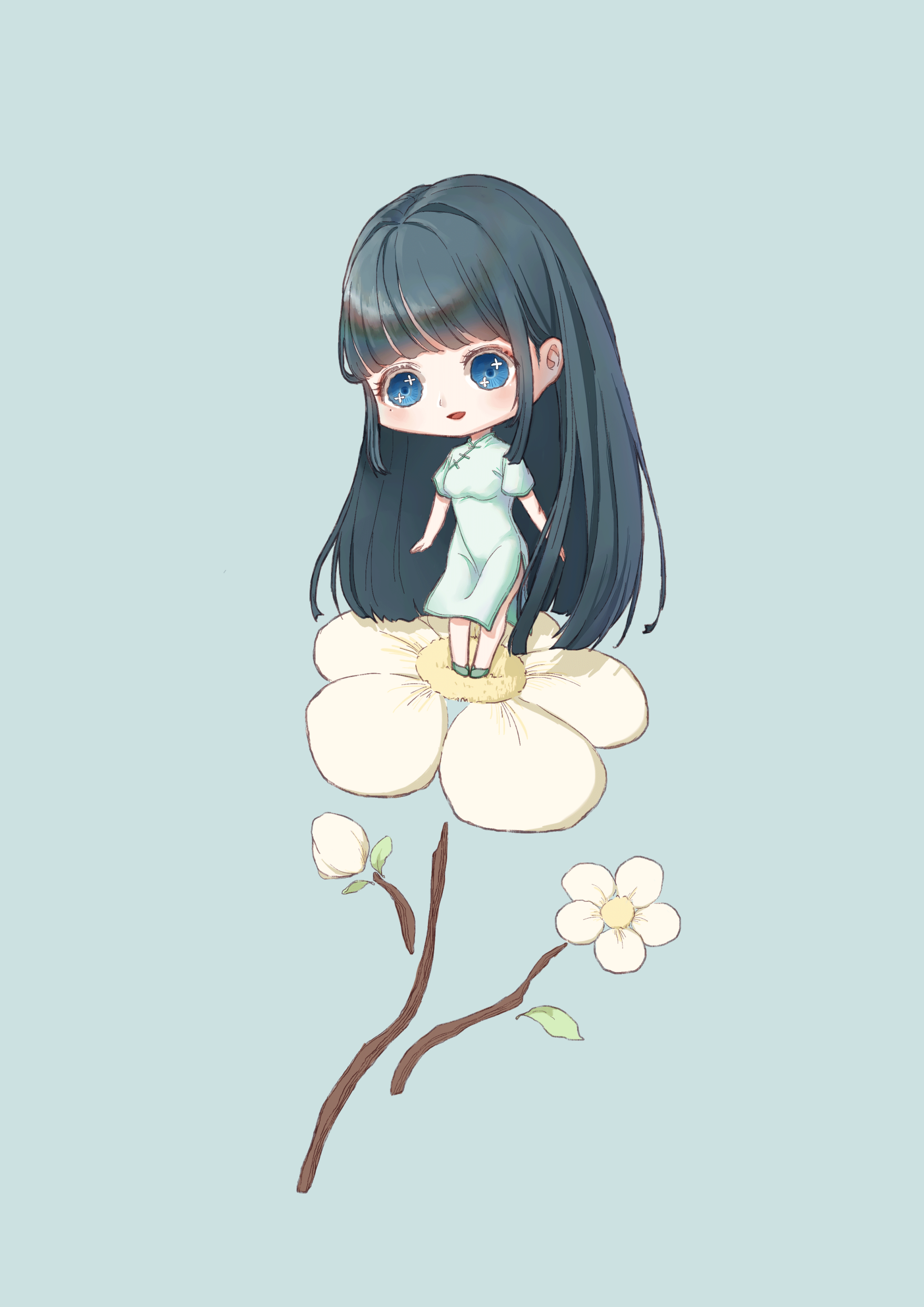 自设_gif平涂日系Q版自设原创绘画作品