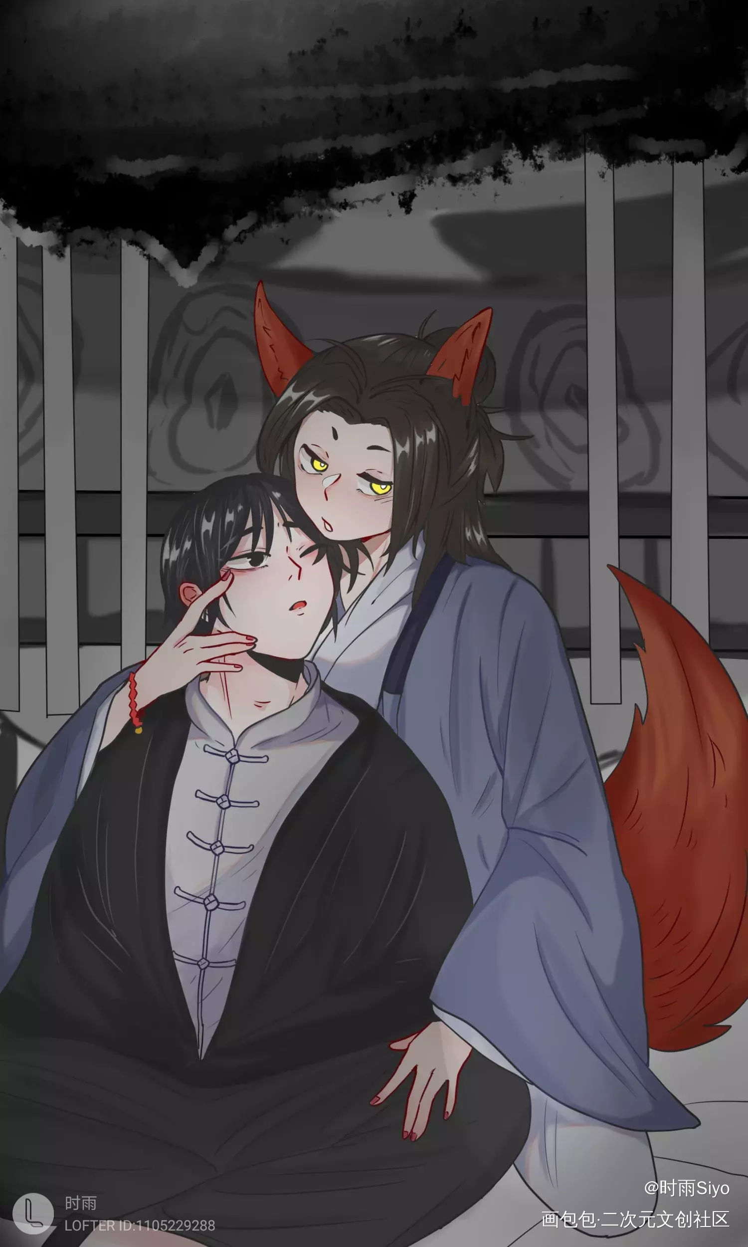 都是七倍_大理寺日志崔倍王七插画绘画作品