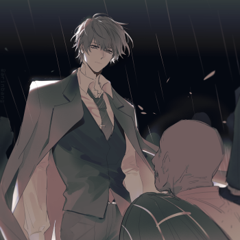 破云同人_破云严峫江停日系插画绘画作品