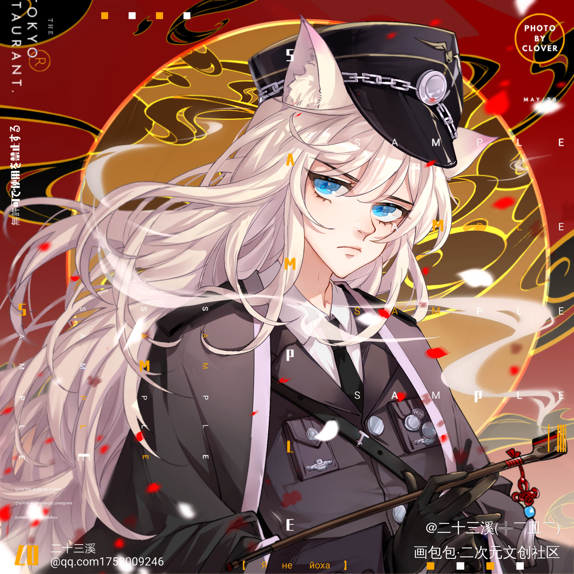 头像定制_平涂日系头像原创原创oc绘画作品