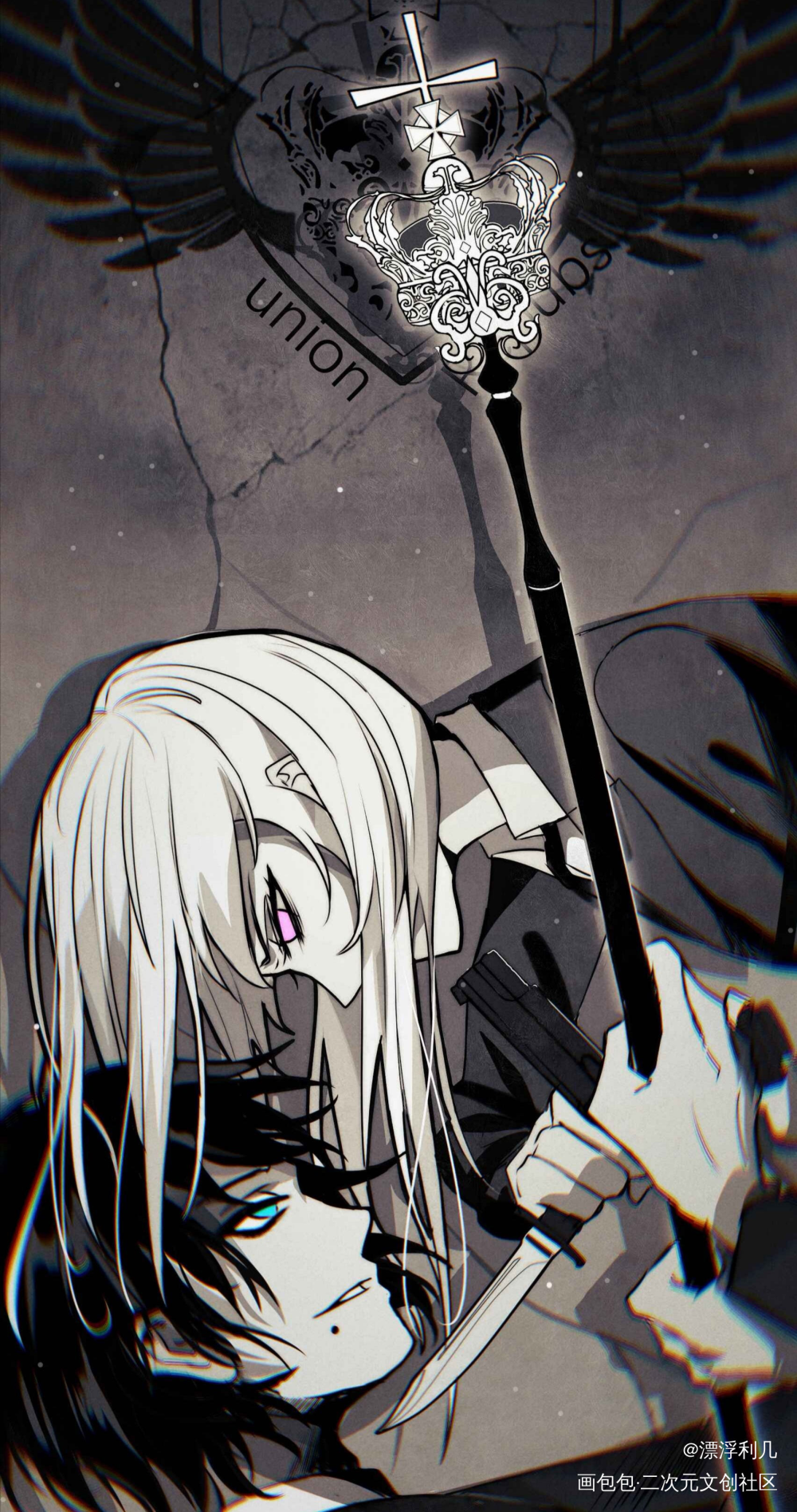 【野心】/  是长图_平涂日系求点评插画原创原创ococ绘画作品