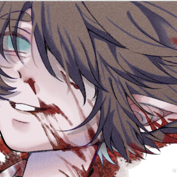 落雪总会覆盖住落血_凹凸世界安迷修平涂同人绘画作品