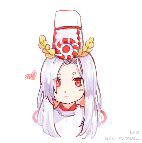 幼年鬼使白（捏造_阴阳师鬼使白厚涂头像同人绘画作品