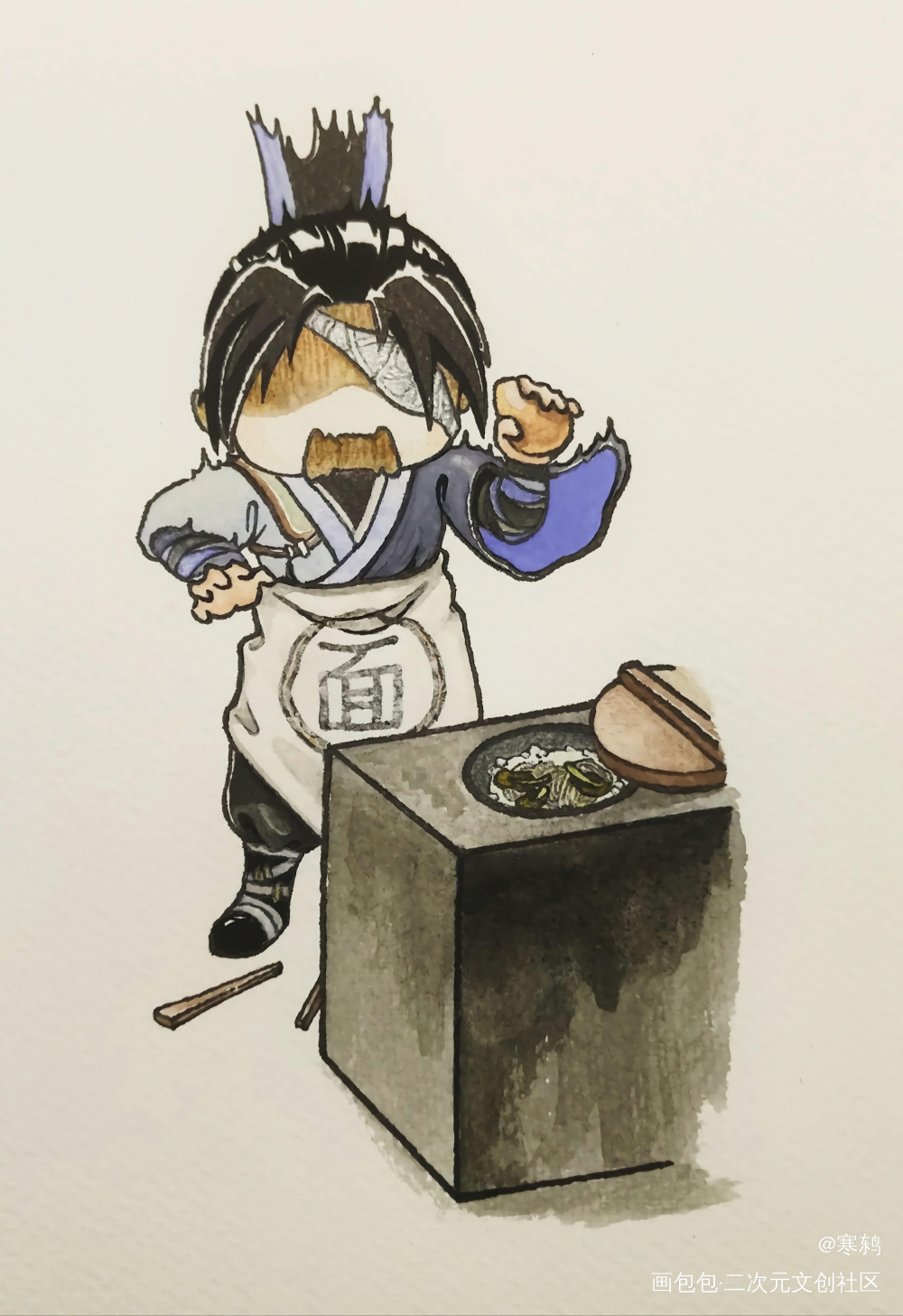 面馆越师傅_仙剑奇侠传越今朝Q版同人仙剑奇侠传六绘画作品