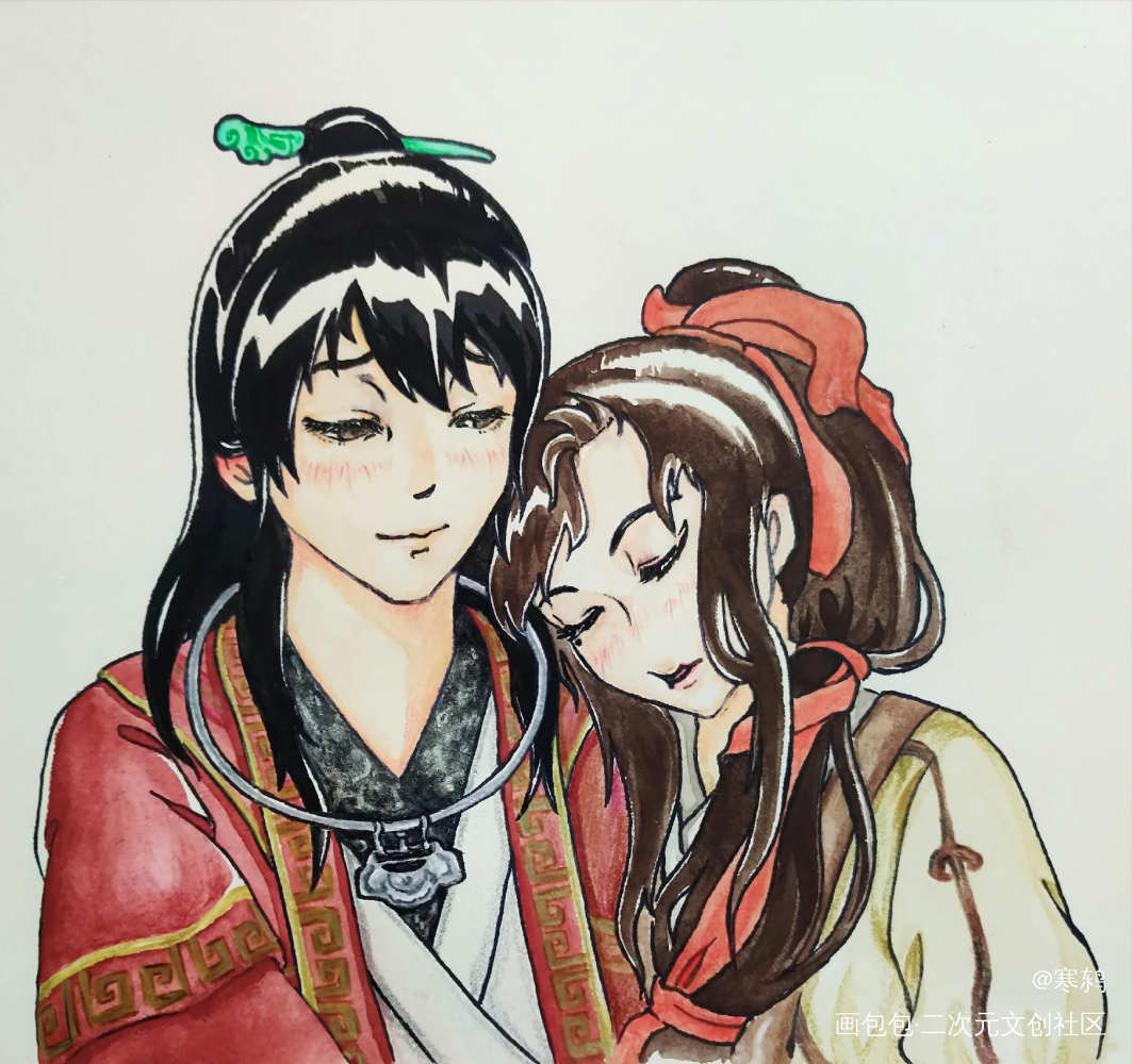 春困秋乏瑕打盹(？)_仙剑奇侠传瑕夏侯瑾轩日系同人瑾瑕仙剑奇侠传5前传绘画作品