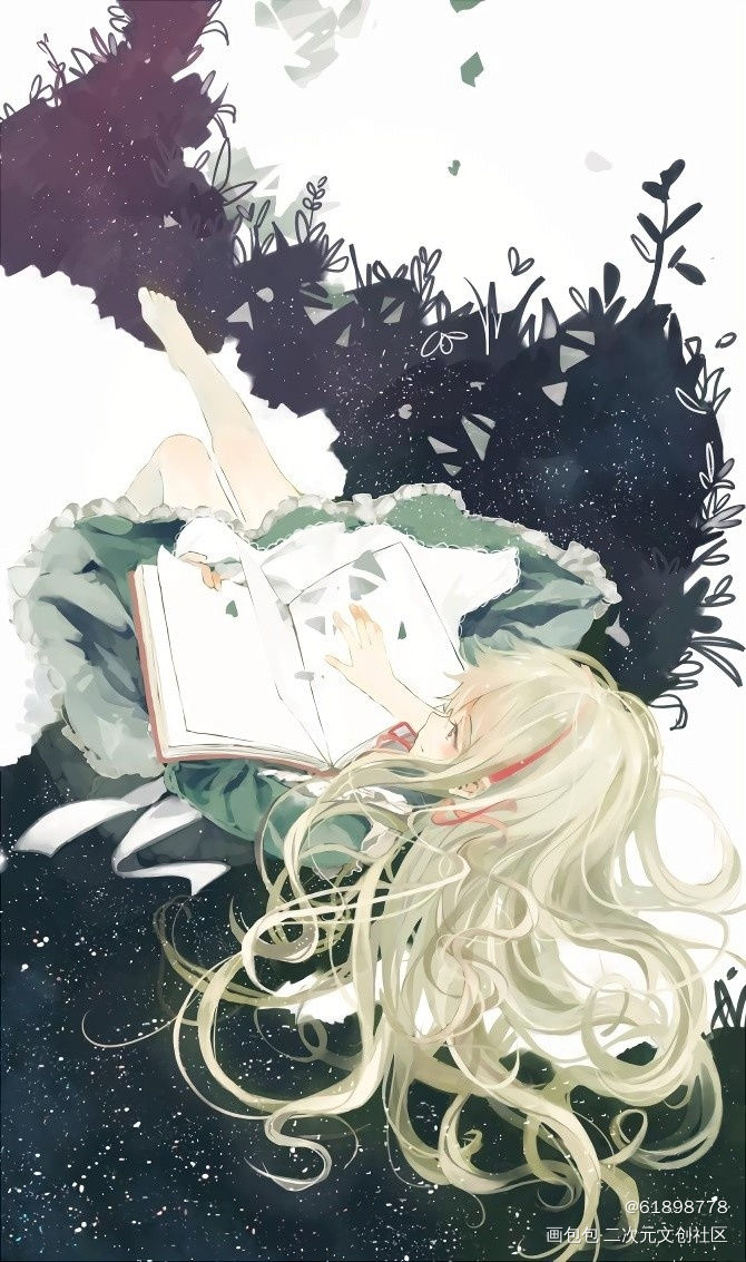 孤独.伤心的我_立绘平涂日系求点评头像插画条漫字体设计我自己绘画作品