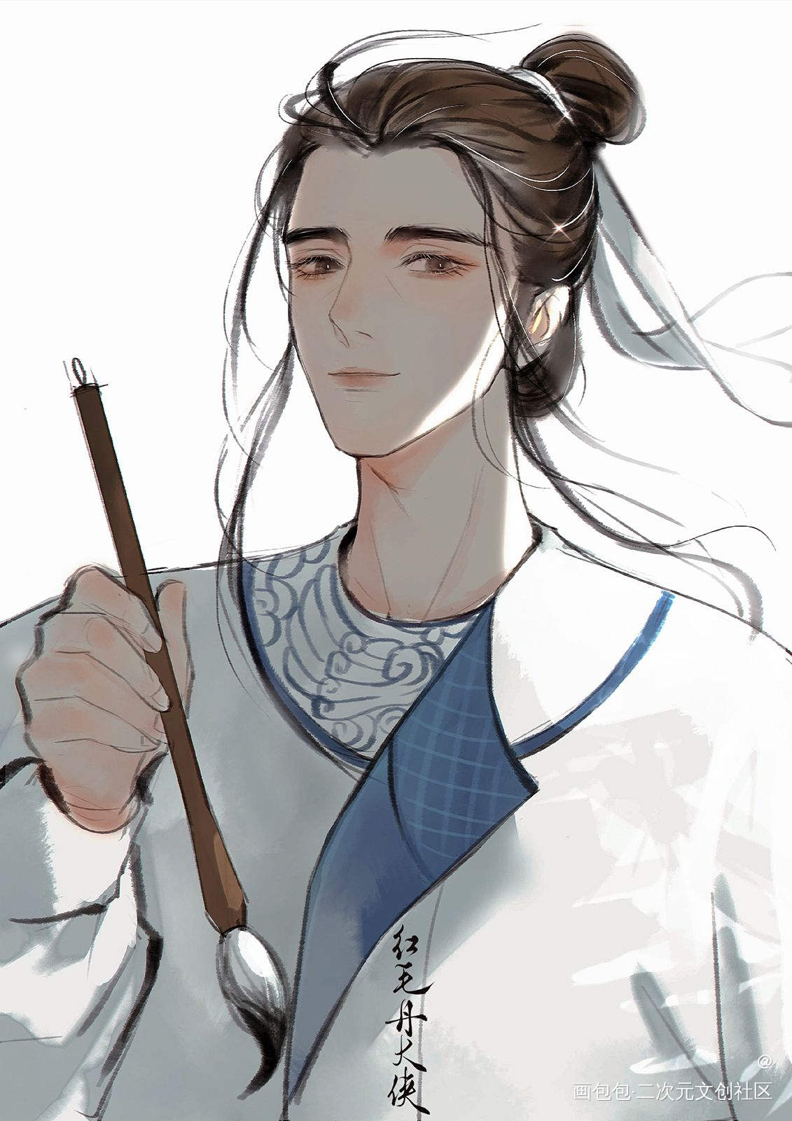 江南百景图，李白_江南百景图李白头像绘画作品