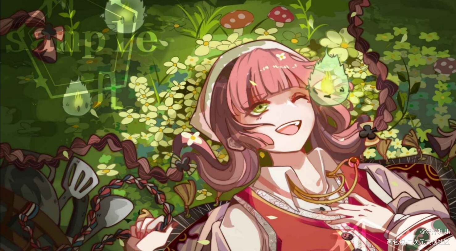 个人任务图2_厚涂平涂日系求点评我要上首推插画原创原创ococ绘画作品