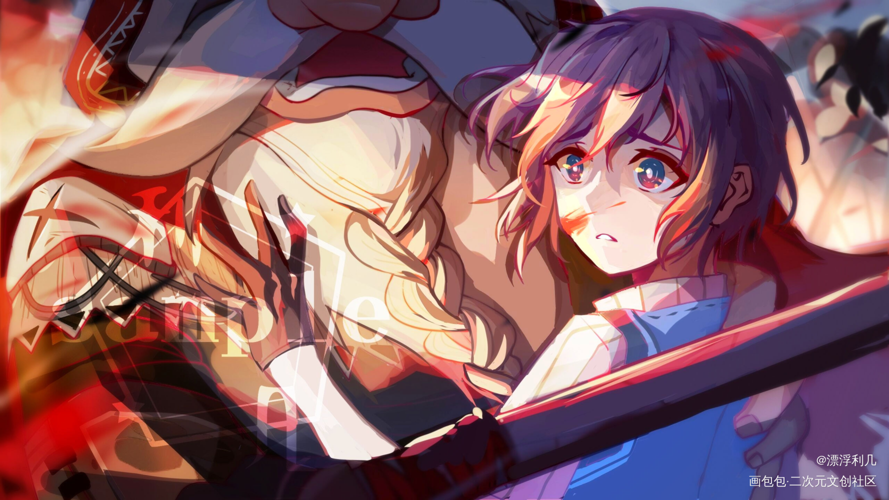 任务图 _厚涂平涂日系求点评我要上首推插画原创原创ococ绘画作品