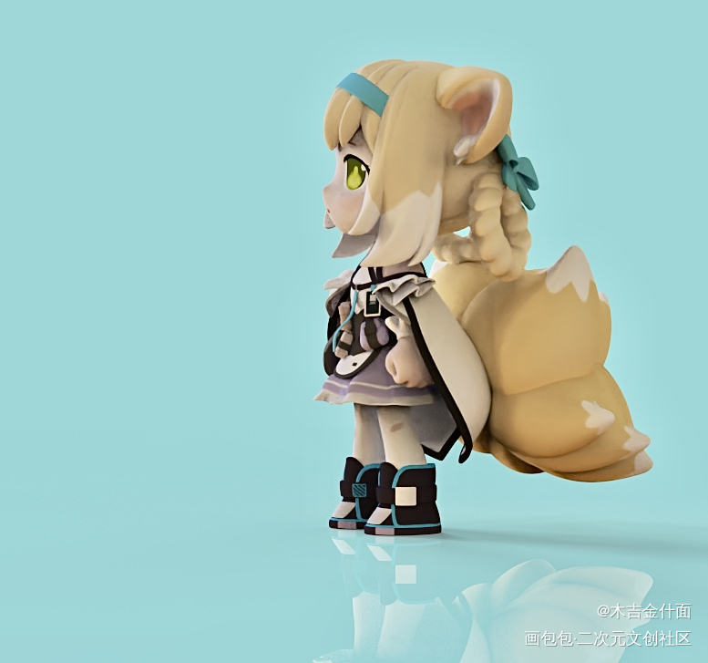 铃兰Q版模型_明日方舟铃兰Q版我要上首推绘画作品