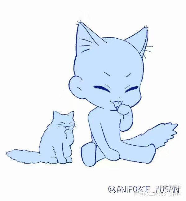 送朋友的一张猫 用了推特的素材_王者荣耀李白模板绘画作品