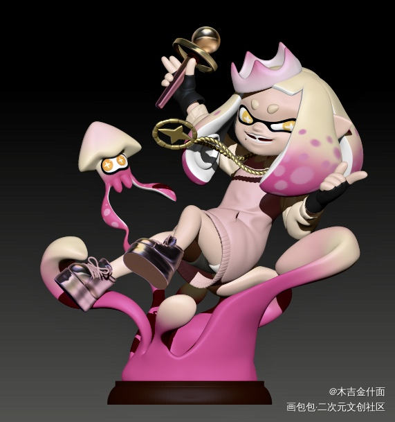 splatoon的pearl_Pearl日系我要上首推同人喷射战士splatoon绘画作品