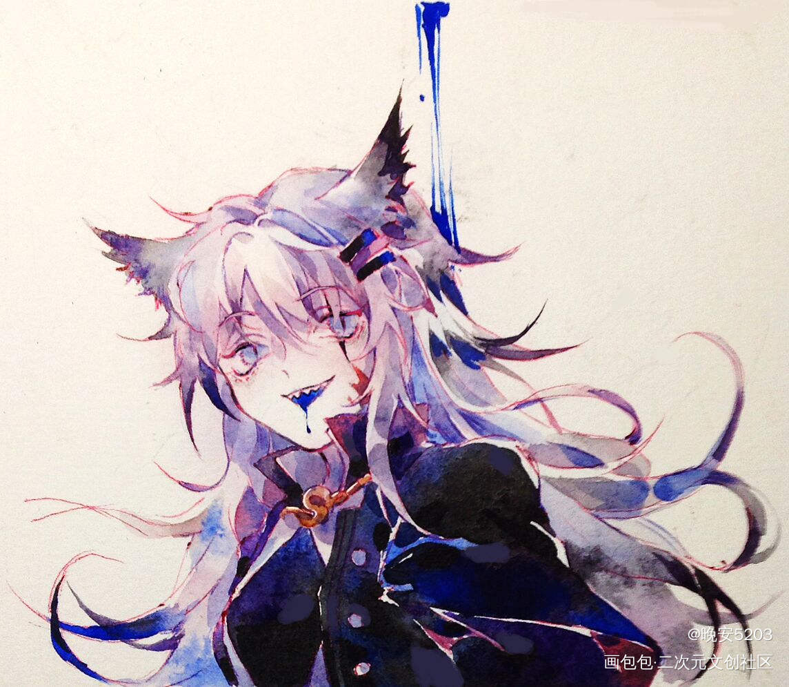 船_明日方舟水彩绘画作品