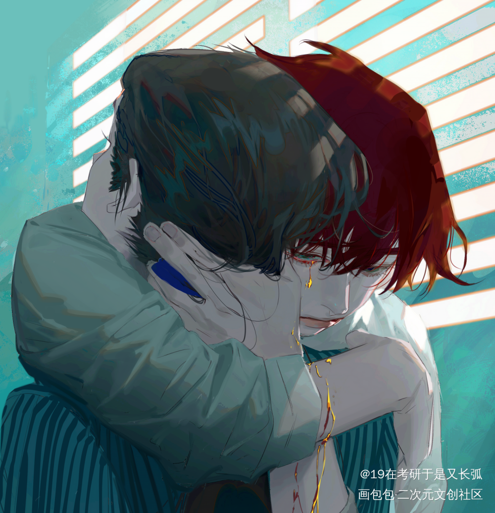 “您又会不见了吗？”_原创oc绘画作品