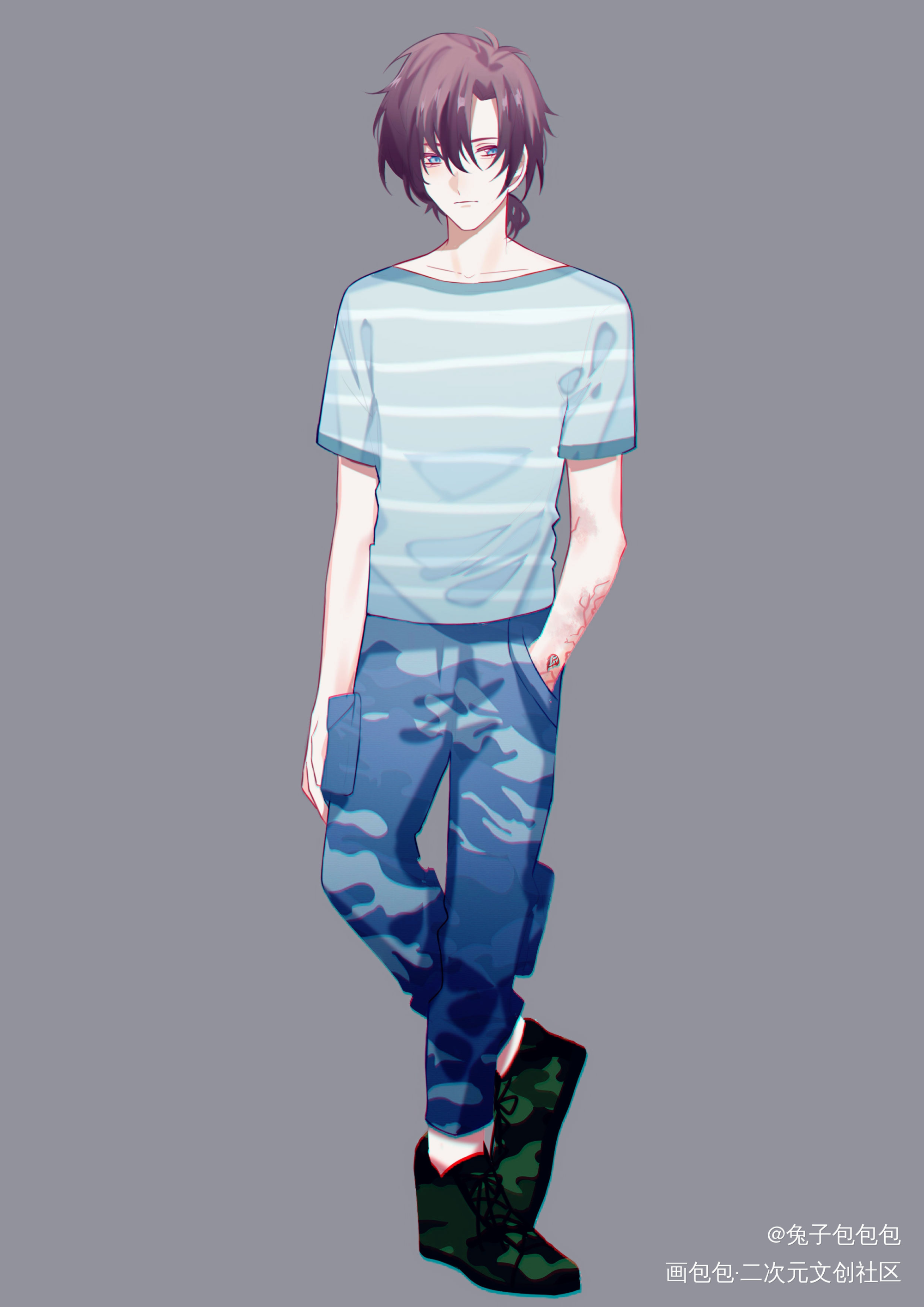 八万年前画的小刘立绘(๑˃̵ᴗ_孙美琪疑案绘画作品