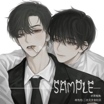 李简大头_188男团李玉简隋英头像绘画作品