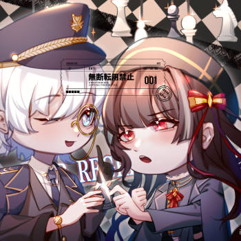 落子无悔_日系q版我要上首推插画付费委托约稿绘画作品