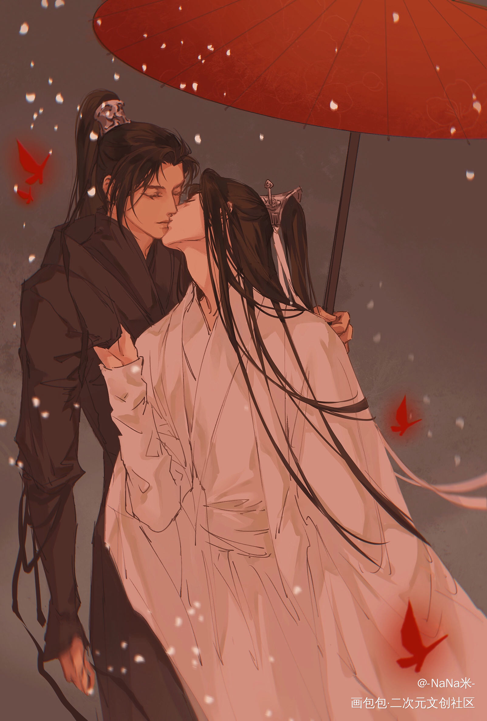  ❤️ _二哈和他的白猫师尊绘画作品