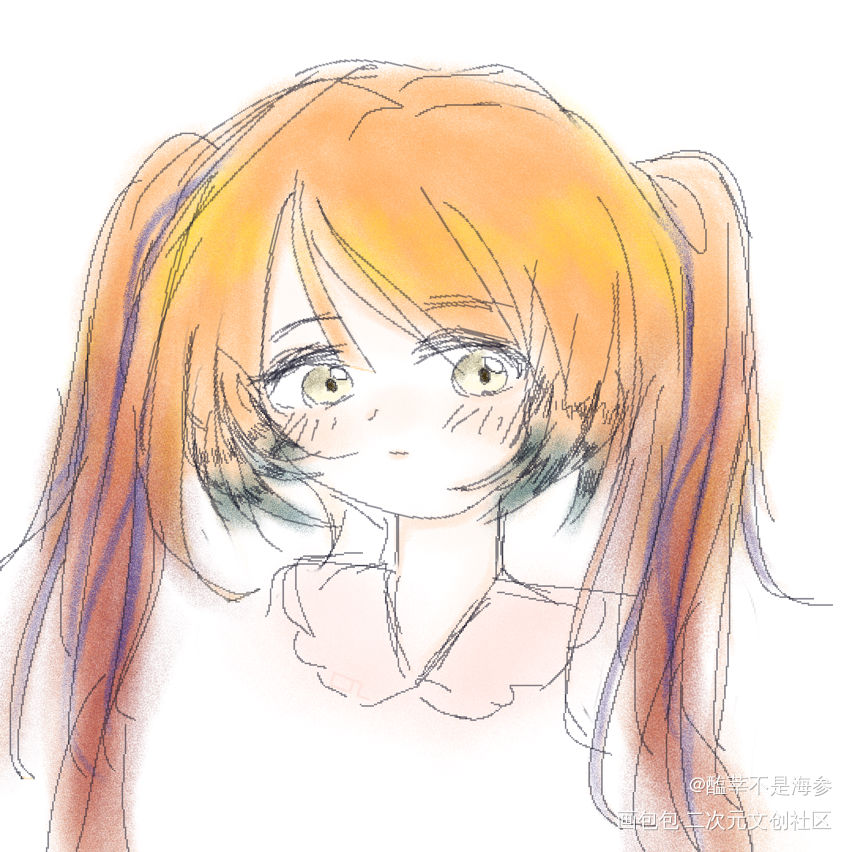 我滴孩儿_艾玛特朝暮oc绘画作品