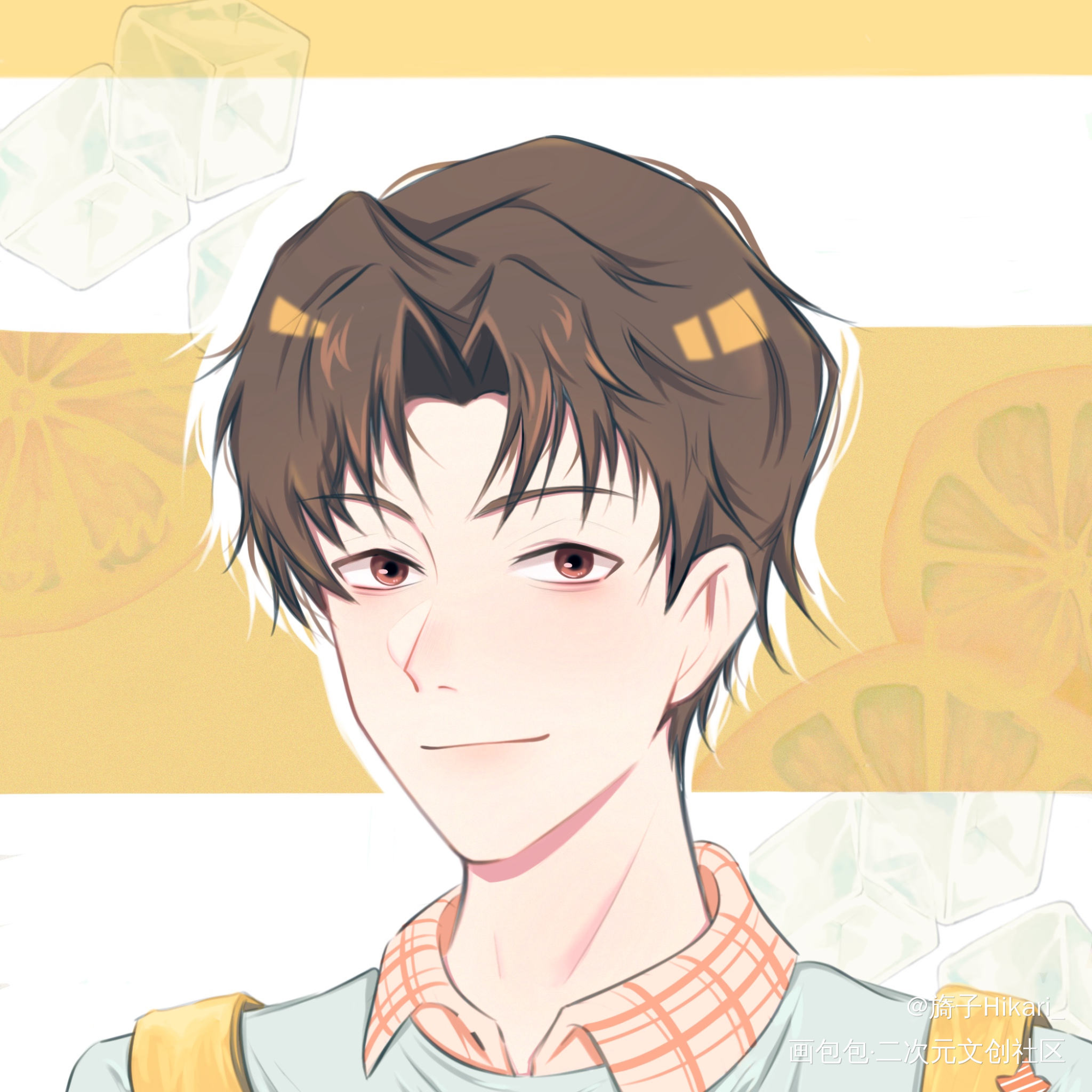 洛羿♡_附加遗产附加遗产188男团洛羿平涂日系我要上首推头像同人绘画作品