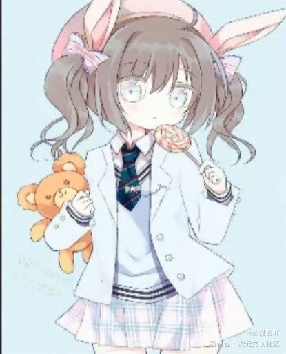 兔纸女孩_第五人格平涂原创绘画作品