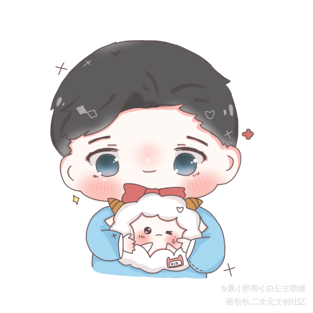 （ '▿ ' ）_188男团李程秀温小辉Q版同人绘画作品