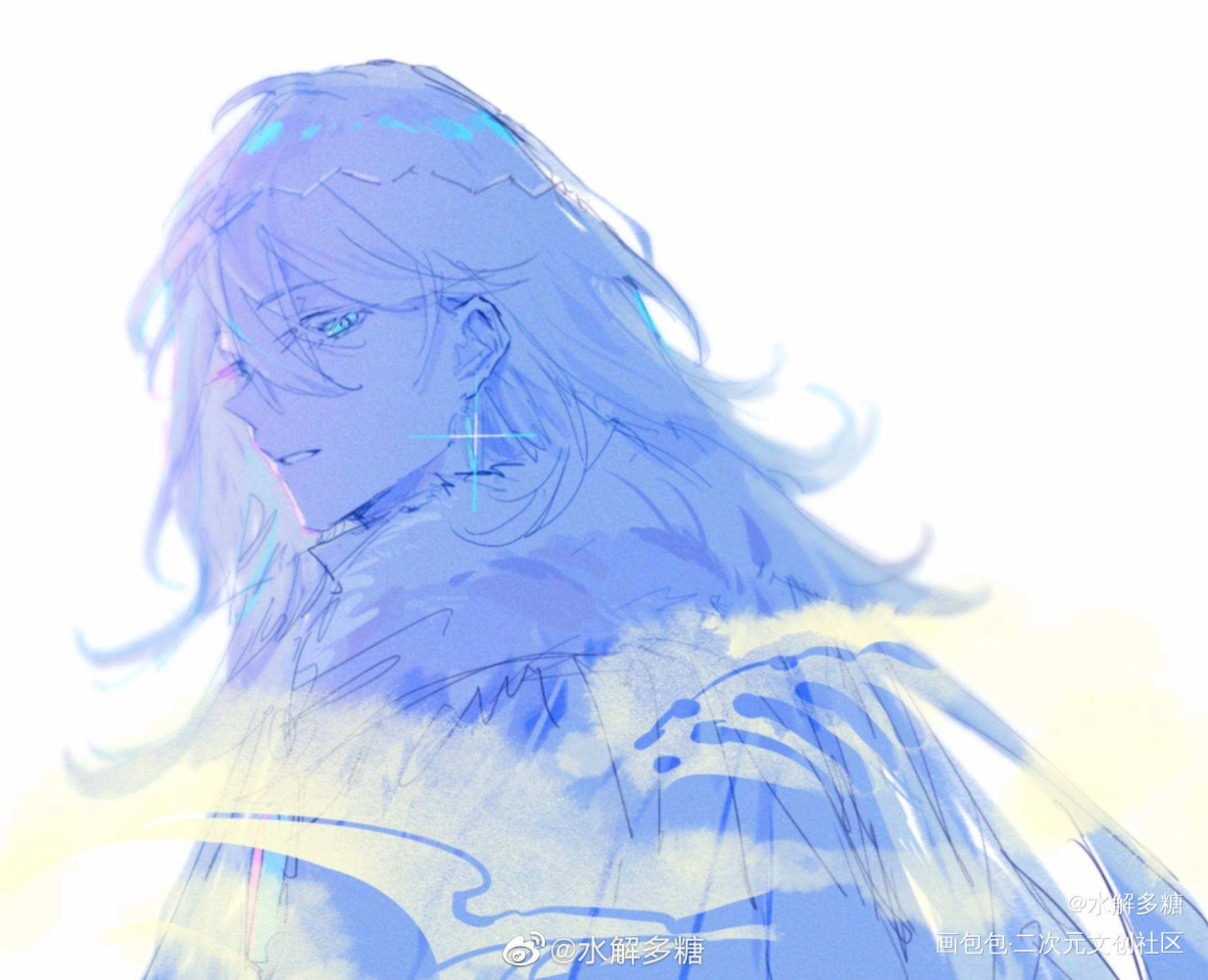 OC_平涂日系插画原创人物原创oc绘画作品