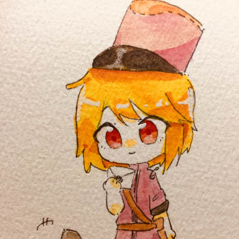 (ó﹏ò17)_第五人格邮差守墓人囚徒水彩q版同人绘画作品