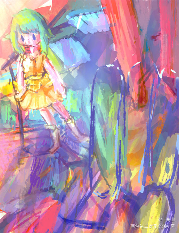 megpoid gumi合集_v家VOCALOIDVOCALOIDGUMIGUMIGUMI平涂日系Q版插画同人绘画作品
